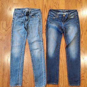 2 pair, size 2 American Eagle Jeans